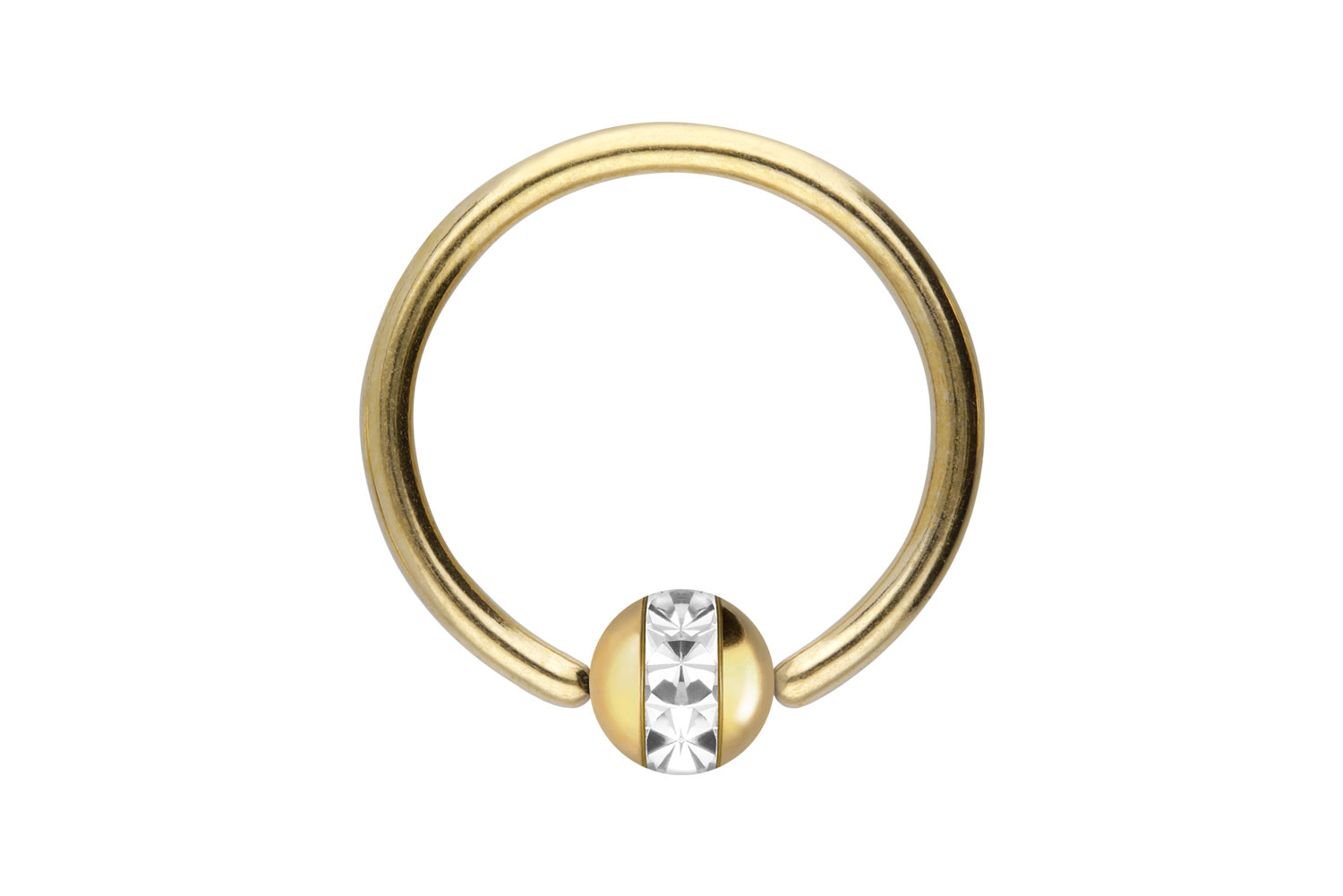 Chirurgenstahl Klemmkugelring Piercing EPOXY-RING-KUGEL